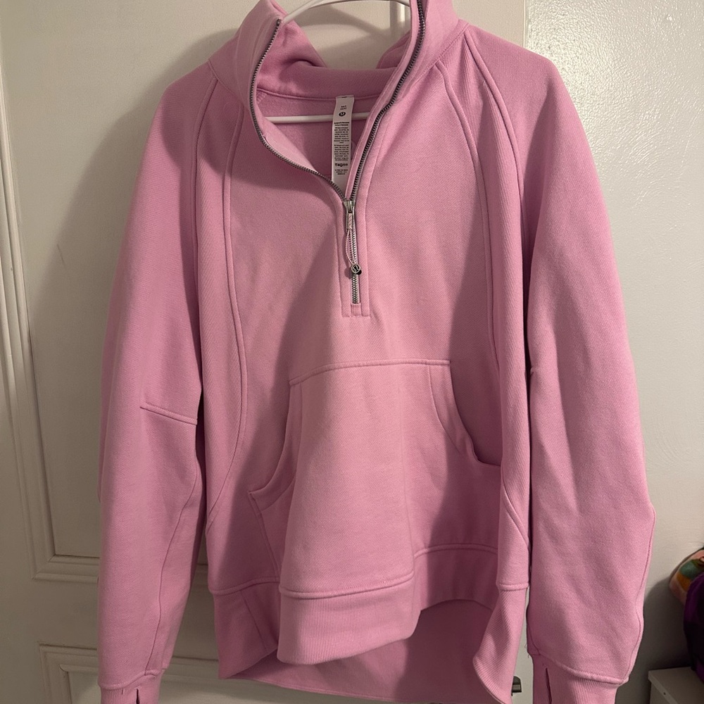 Lululemon Scuba Oversized Funnel Neck Half Zip Long (Vitapink)